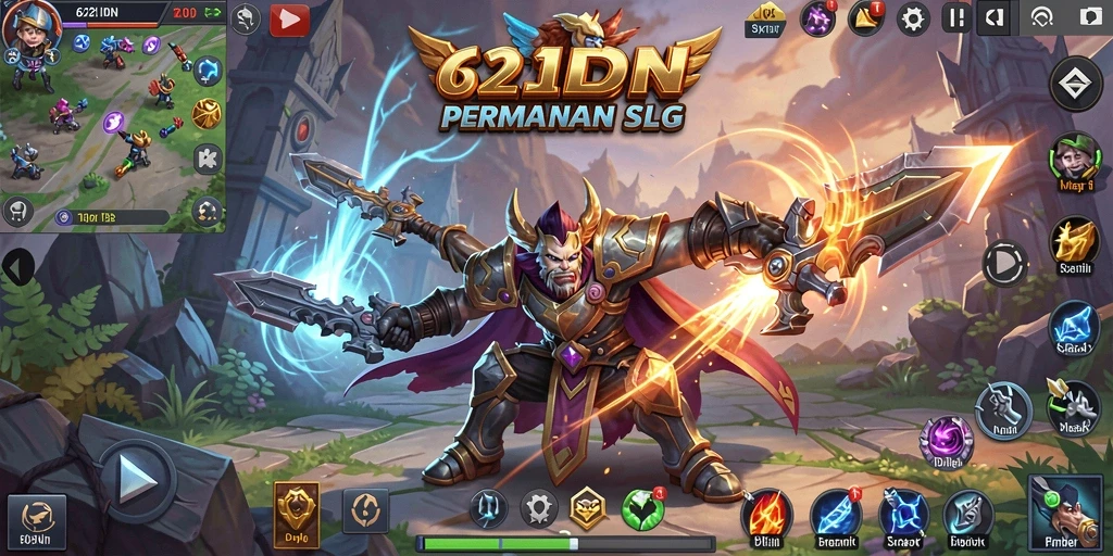 Tampilan menarik dari gameplay strategis 62IDN.