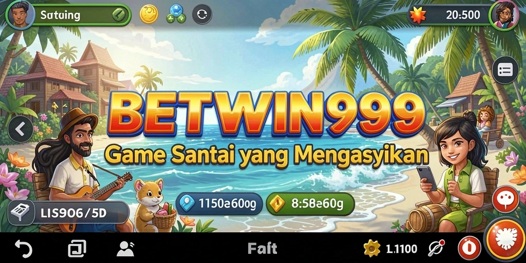 Tangkapan layar BETWIN999 yang menunjukkan aksi gameplay seru dan karakter lucu.
