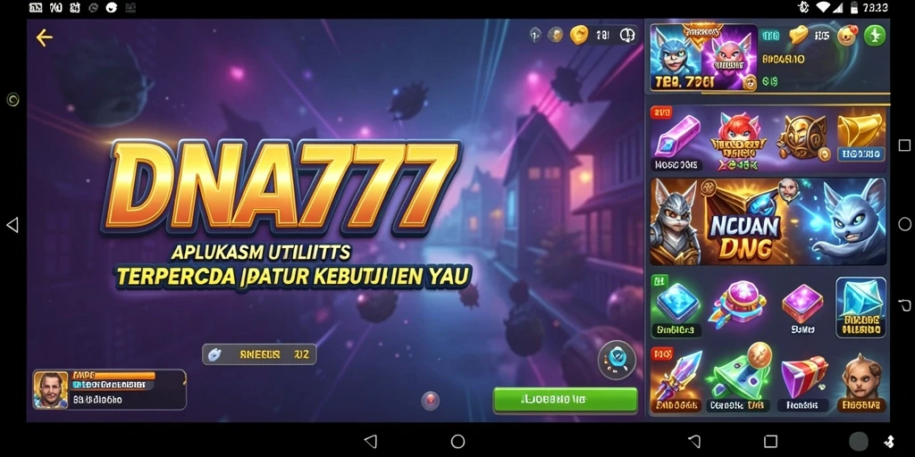 Tampilan utama aplikasi DNA777 yang mempermudah pengelolaan tugas.