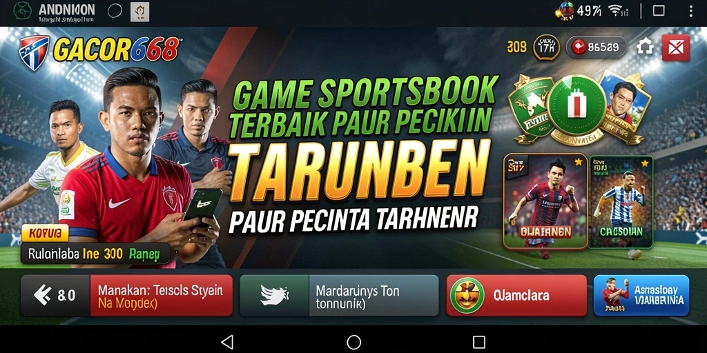 Tampilan gameplay GACOR668 dengan berbagai pilihan taruhan olahraga.