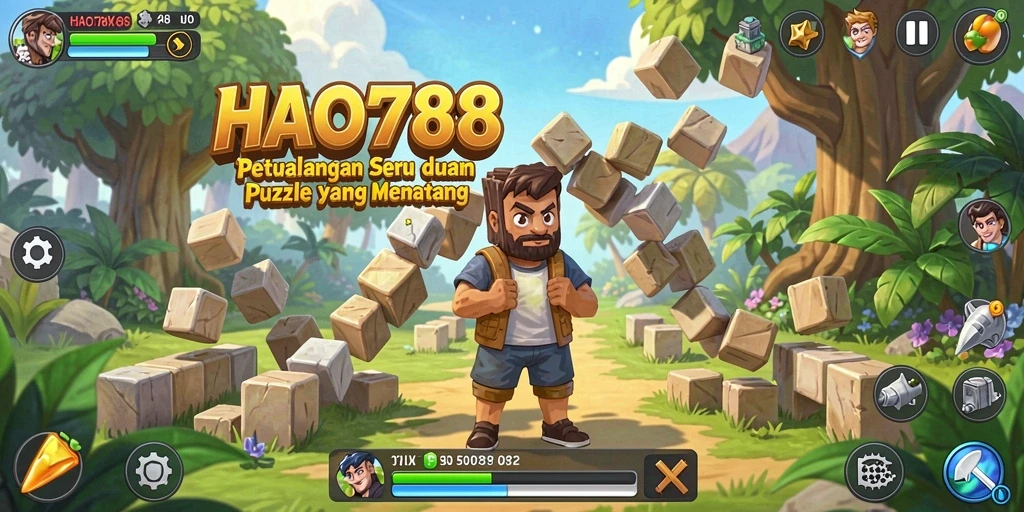 Tangkapan layar HAO788 menunjukkan gameplay puzzle yang mendebarkan.