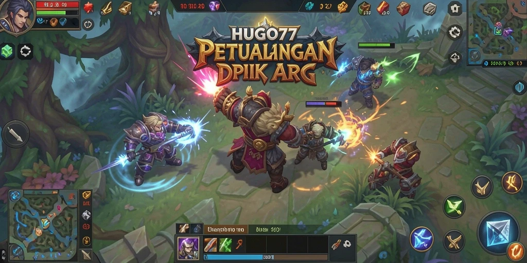 Tampilan gameplay HUGO77 yang menakjubkan dan aksi seru.
