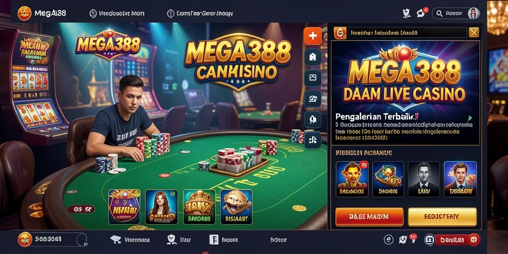 Gameplay Live Casino yang seru dan interaktif di MEGA388.