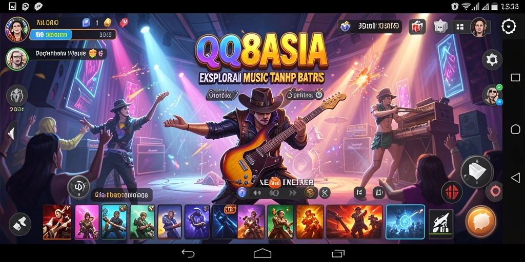 Tampilan gameplay QQ88ASIA yang menampilkan interaksi musik yang seru.