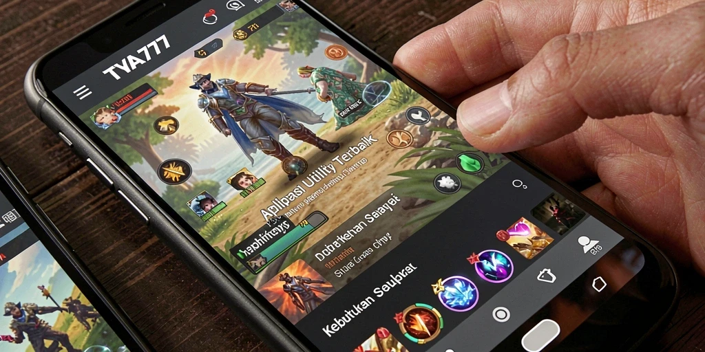 Screenshot TYA777 menampilkan antarmuka aplikasi Utility yang mudah digunakan.