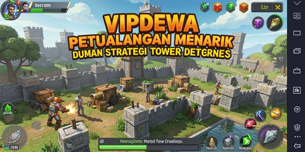 Gameplay seru dalam Tower Defense dengan strategi mendalam.